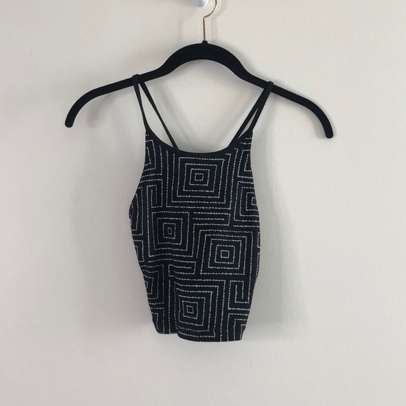 Roxy Tops - Roxy Geometric Pattern Cropped Top